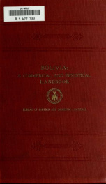 Bolivia : a commercial and industrial handbook_cover