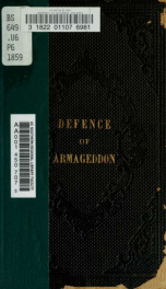 A defence of Armageddon, or Our great country foretold in the Holy Scriptures_cover