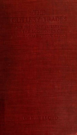 The cutlery trades; an historical essay in the economics of small-scale production_cover