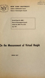 On the measurement of virtual height_cover