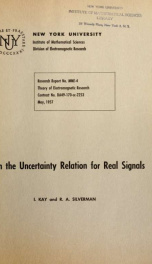 On the uncertainty relation for real signals_cover