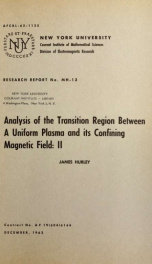 Analysis of the transition region between a uniform plasma and its confining magnetic field: II_cover