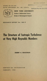 The structure of isotropic turbulence at very high Reynolds numbers_cover