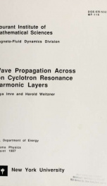 Wave propagation across ion cyclotron resonance harmonic layers_cover