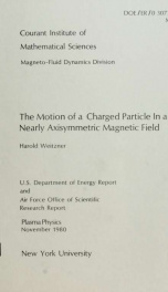 The motion of a charged particle in a nearly axisymmetric magnetic field_cover