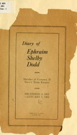 Diary of Ephraim Shelby Dodd_cover