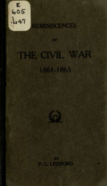 Reminiscences of the Civil War, 1861-1865_cover