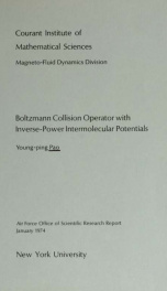 Boltzmann collision operator with inverse-power intermolecular potentials_cover