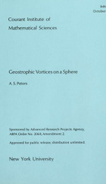Geostrophic vortices on a circle of latitude in a cap on a rotating sphere_cover