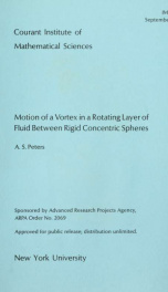 Motion of a vortex in a rotating layer of fluid between rigid concentric spheres_cover