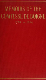 Memoirs of the Comtesse de Boigne (1781-1814)_cover