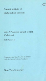 ASL: a proposed variant of SETL (preliminary)_cover