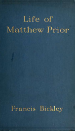 The life of Matthew Prior_cover