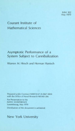 Asymptotic performance of a system subject to cannibalization_cover