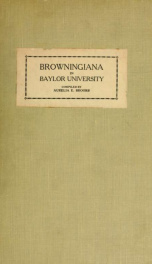 Browningiana in Baylor university_cover