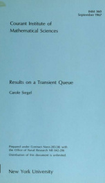 Results on a transient queue_cover