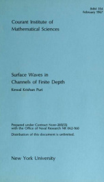 Surface waves I nchannels of finite depth_cover