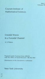 Cnoidal waves in a toroidal channel_cover