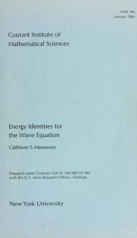 Energy identities for the wave equation_cover