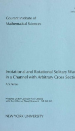 Irrotational and rotational solitary waves in a channel with arbitrary cross section_cover