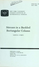 Stresses in a buckled rectangular column_cover