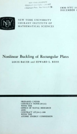 Nonlinear buckling of rectangular plates_cover