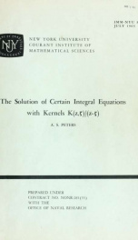 The solution of certain integral equations with kernels K (z, [zeta] / (z - [zeta])_cover