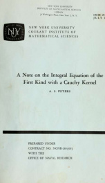 A note on the integral equation of the first kind with a Cauchy kernel_cover