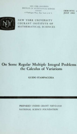 On some regular multiple integral problems in the calculus of variations_cover