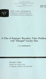 A class of improper boundary value problems with "damped" Cauchy data_cover