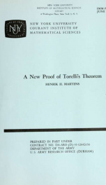 A new proof of Torelli's theorem_cover