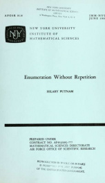 Enumeration without repetition_cover