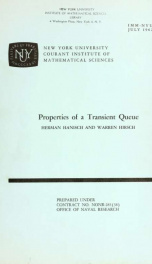 Properties of a transient queue_cover