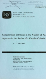 Concentration of stresses in the vicinity of an aperture in the surface of a circular cylinder; tr_cover