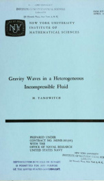 Gravity waves in a heterogeneous incompressible fluid_cover