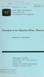 Extensions of the Kinchine-Wisser theorem_cover