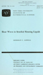 Shear waves in stratified rotating liquids_cover