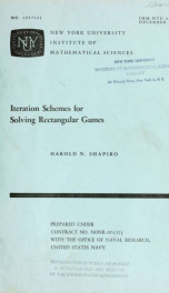 Iteration schemes for solving rectangular games_cover