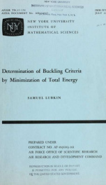 Determination of buckling criteria by minimization of total energy_cover