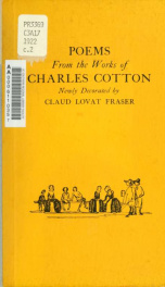 Poems from the works of Charles Cotton;_cover