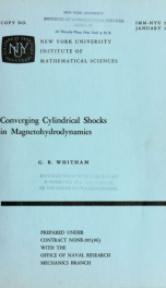 Converging cylindrical shocks in magnetohydrodynamics_cover