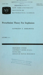 Perturbation theory for implosions_cover