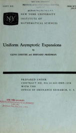 Uniform asymptotic expansions_cover
