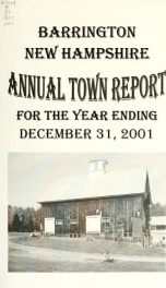 Annual report of the Town of Barrington, New Hampshire 2001_cover