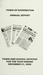 Annual report of the Town of Barrington, New Hampshire 2000_cover