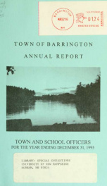 Annual report of the Town of Barrington, New Hampshire 1995_cover