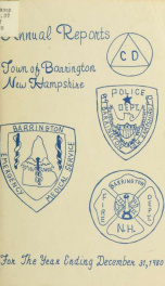 Annual report of the Town of Barrington, New Hampshire 1980_cover