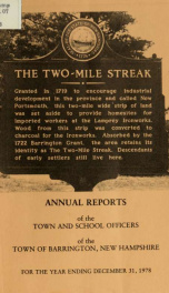 Annual report of the Town of Barrington, New Hampshire 1978_cover