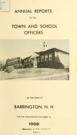 Annual report of the Town of Barrington, New Hampshire 1968_cover