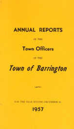 Annual report of the Town of Barrington, New Hampshire 1957_cover